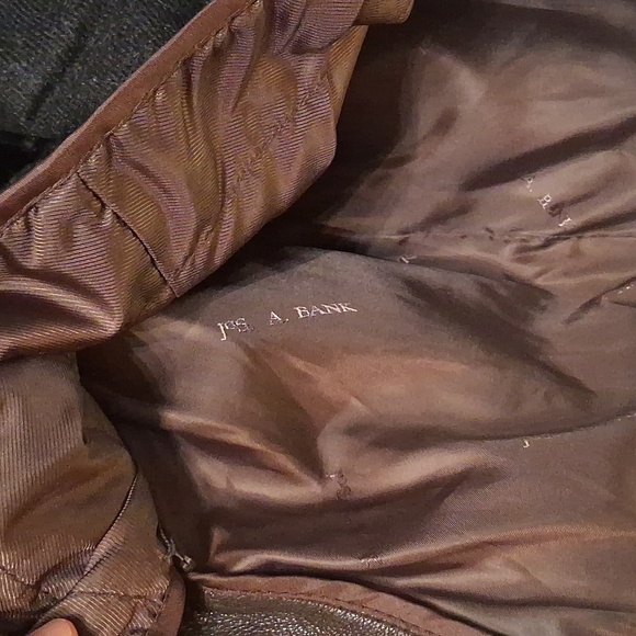 Jos.A. Men's Brown Leather Jacket Size Small - Picture 11 of 12